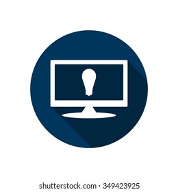 LED lamp  icon, vector illustration. Modern design. Flat design style