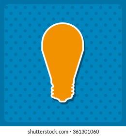 LED lamp  icon, vector illustration. Modern design. Flat design style