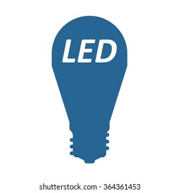 LED lamp icon, vector illustration. Modern design. Flat design style