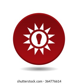 LED lamp  icon, vector illustration. Modern design. Flat design style