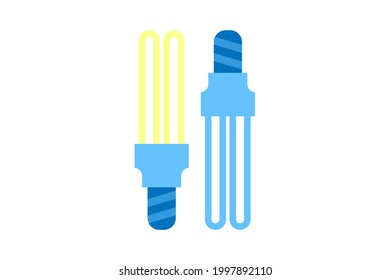 Icono de la lámpara. Signo lineal vectorial, símbolo, logotipo de lámpara led para concepto móvil y diseño web. Icono para el sitio web de la tienda de electrodomésticos, gadgets y electrónica.