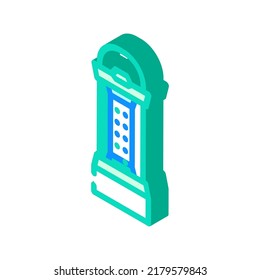 vector de icono isométrico de la lámpara led. señal de la lámpara de led. ilustración de símbolo aislado