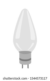 Led lamp, light bulb realistic vector illustration. Energy saving lightbulb with light emitting diodes isolated on white background. Contemporary illumination, modern technology decorative symbol