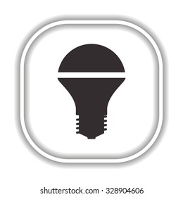 LED lamp .  Modern design flat style icon