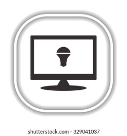 LED lamp  Modern design flat style icon