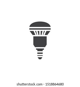 LED lamp vector icon. filled flat sign for mobile concept and web design. Light bulb glyph icon. Symbol, logo illustration. Vector graphics