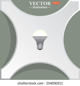 LED lamp , vector illustration, EPS 10