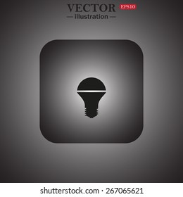 LED lamp, web icon. vector design