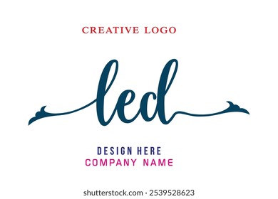 Logotipo de letras led es simple, fácil de entender y autorizado