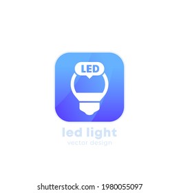 LED-Glühbirne-Symbol für Apps