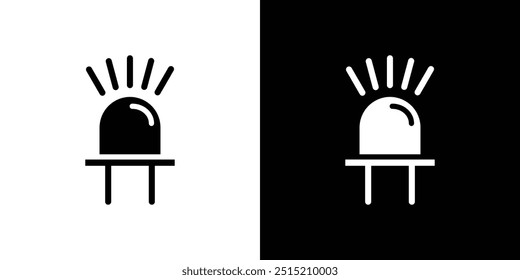Icono de bombilla led logo set Vector