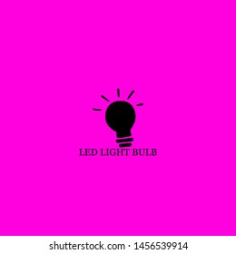 led light bulb icon sign signifier vector