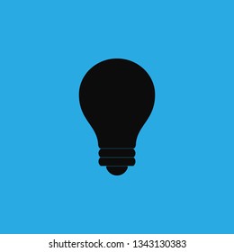 led light bulb icon vector