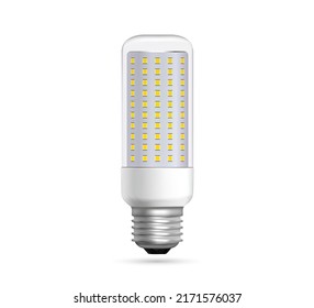 led light bulb isolated on white background in vector format