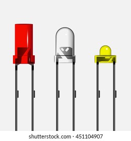Led light bulbs, Vector