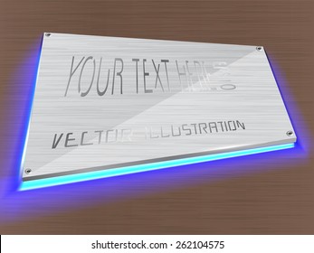 LED light decoration on label
