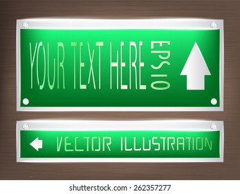 LED light decoration on label