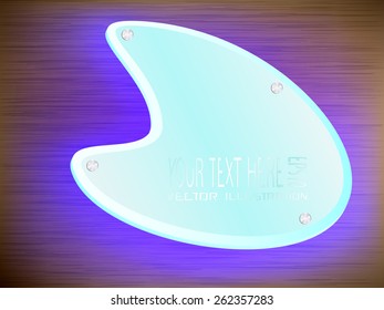 LED light decoration on label
