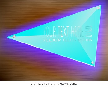 LED light decoration on label