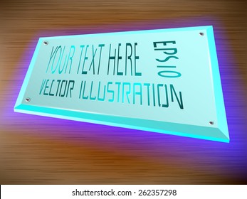 LED light decoration on label