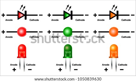 LED (Light Emitting Diode) circuit diagram

