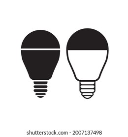 Ilustración vectorial de icono de luz LED