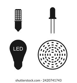 led light icon vector illustration design
