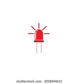 led light icon vector sign design template web