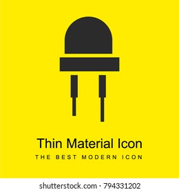 LED light lamp bright yellow material minimal icon or logo design