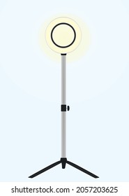 Led light for mobile phones. vector
