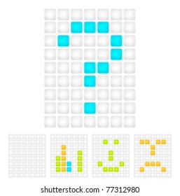 Led light vector mosaic display