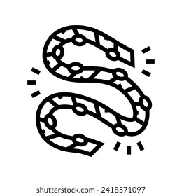 vector de icono de la línea de conservación de energía de iluminación dirigida. signo de conservación de energía de iluminación con led. símbolo de contorno aislado ilustración negra