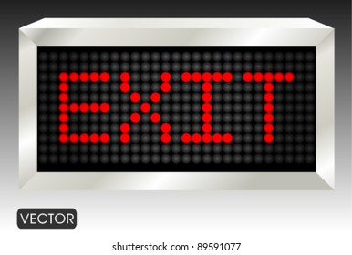 led lights exit Sign
