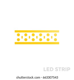 LED lights strip icon