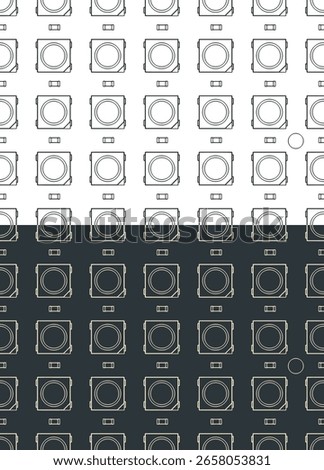LED matrix RGB LED chips on a rigid PCB close up. Seamless in all directions pattern illustrations