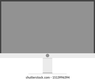 LED Monitor in vector illustrations with white background or isolated
