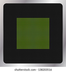 Led multimedia stop icon / button - graphic design element