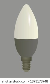 Led narrow bulb. vector illustration