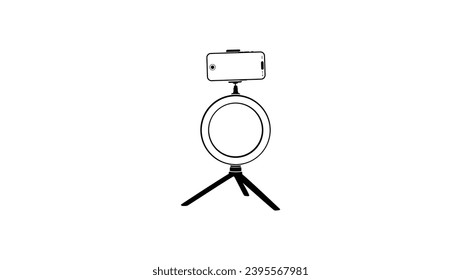 LED Ring Light with Desktop Stand and Phone Holder