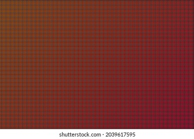 Led screen. Dot RGB Background television. Vector stock illustration.