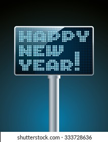 LED Screen electronic scoreboard with new year