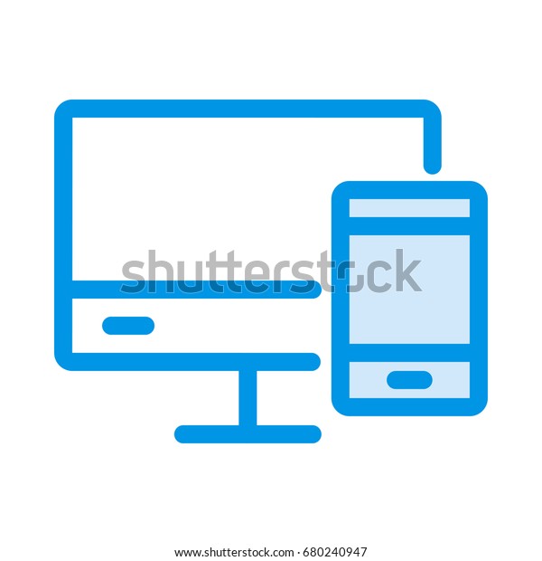 Led Screen Icon Stock Vector Royalty Free