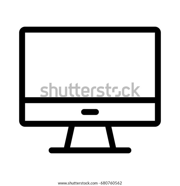 Led Screen Icon Stock Vector Royalty Free