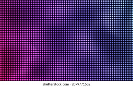 Led Screen Texture. Lcd Digital Monitor. Electronic Diode Effect. Analog Display. Color Television Videowall. Projector Grid Template. Pixeled Background With Points. Vector Illustration.