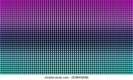 Led screen texture. Lcd monitor. Analog digital. TV display. Electronic television videowall. Projector grid template. Video diode effect. Vector illustration.