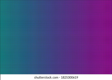 Led Screen Texture. Lcd Panel Pattern. RGB Screen Dots Seamless Pattern. Analog Display Television. Vector Illustration