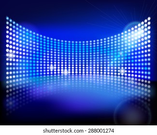 The led screen. Vector illustration.