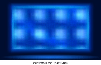 Led screen. Video display, lcd dot pixels wall and diodes glow light grid vector background. Illustration of video lcd texture lamp - Shutterstock ID 2202551093