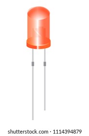 LED - a semiconductor device that creates a glow and is used in electrical appliances and as a replacement for lamps with filament nits.