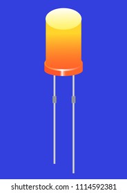 LED - a semiconductor device that creates a glow and is used in electrical appliances and as a replacement for lamps with filament nits.
